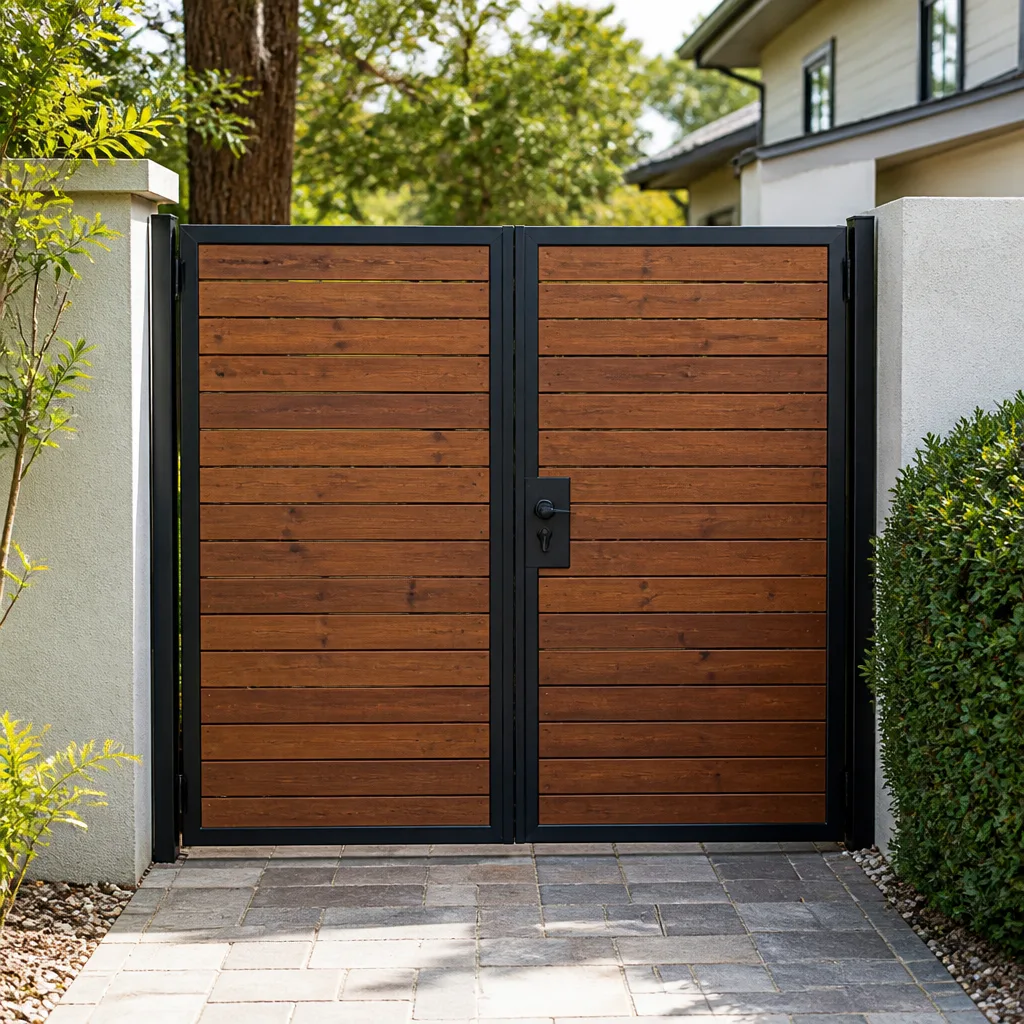 Wood & steel frame